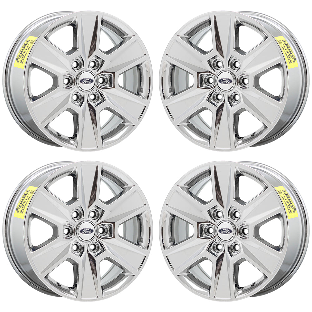 18" Ford F150 Truck Bright Chrome wheels rims Factory OEM set 4 3997 EXCHANGE